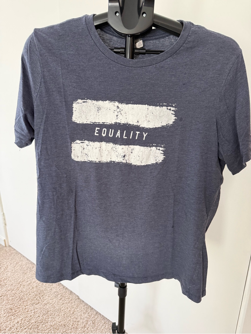 Equality Graphic Tee - Navy Blue Short Sleeve